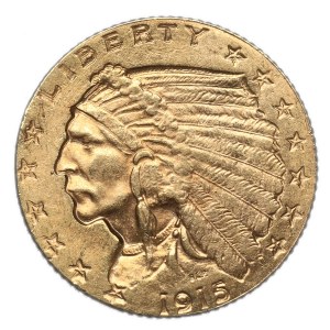 US 2-1/2 dollars 1915