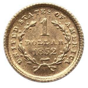 USA, 1 dollar 1852