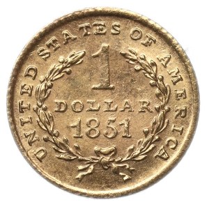 USA, 1 dolar 1851