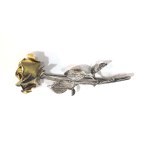 Original rose flower brooch