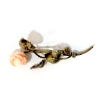 Original rose flower brooch