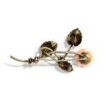 Original rose flower brooch