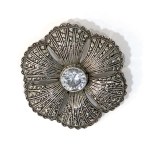 Designer brooch - silver