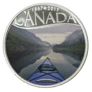 Canada, 10 dollars 2017 - Kayak on the River