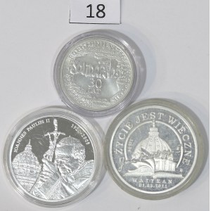 Set of Silver Coins and Medals
