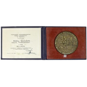 1987, Medal Commemorating the 35th Anniversary of the Poznań Road Works Society