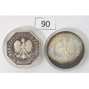 Third Republic of Poland, Set of 50,000–200,000 zlotys, 1992–94