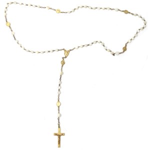 France, Rosary - gold-plated silver