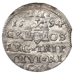Zygmunt III Waza, Trojak 1594, Ryga