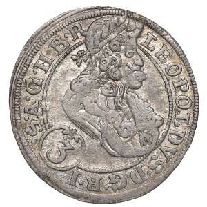 La Silésie sous la domination des Habsbourg, Léopold Ier, 3 kreuzer, 1699, Brzeg – non décrit