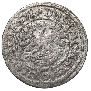 Silésie, Duché d'Oleśnica, Henri-Wacław et Charles-Frédéric, 3 kreuzer, 1621 BH