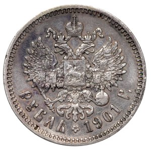 Rosja, Mikołaj II, Rubel 1901 AP - Rzadszy !