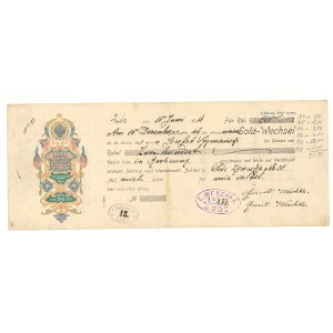 Russian partition, Bill of exchange 200 rubles 1914.