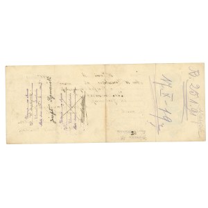 Russian partition, Bill of exchange 200 rubles 1914.