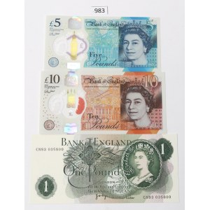 England, Set 1-10 pounds