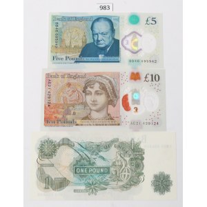 England, Set 1-10 pounds