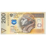 Third Polish Republic, 200 złoty 1994, AN series, DESTRUKT without main print