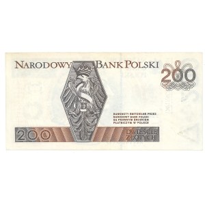 III RP, 200 złotych 1994, seria AN, DESTRUKT bez nadruku głównego