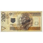 III RP, 200 złotych 1994, seria AN, DESTRUKT bez nadruku głównego
