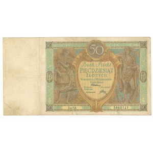 Druhá polská republika, 50 zlotých, 1929, B.A.