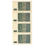 GG, 50 złoty 1941 - set of 4 pcs.