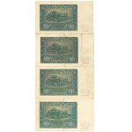 GG, 50 złoty 1941 - set of 4 pcs.