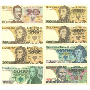 PRL, Set of 8 banknotes