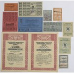 Set of bonds and historical cards