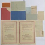 Set of bonds and historical cards