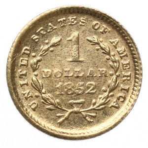 USA, 1 dollar 1852