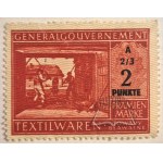 GENERALGOUVERNEMENT. Textilwaren. Mud goods. Prämien Marke.