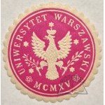 UNIVERSITY OF WARSAW. MCMXV.