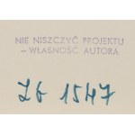 Zdzisław Witwicki (1921 - 2019), Mikołaj w aucie, projekt kartki świątecznej