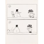 Bohdan Butenko (1931 Bydgoszcz - 2019 ), Pupazzo di neve, illustrazione