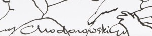 Antoni Chodorowski (1946 Chodory - 1999 Warszawa), Mikołaje, ilustracja satyryczna