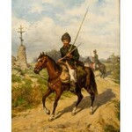Ludwik Gędłek (Kraków 1847 - Wiedeń 1904), Kozak na koniu