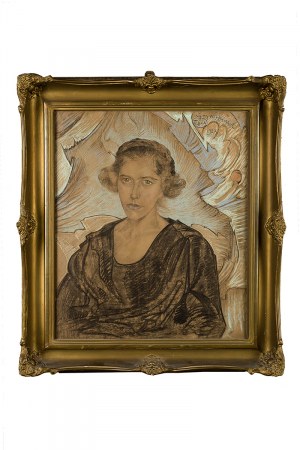Stanisław Ignacy Witkiewicz (1885 Warszawa - 1939 Jeziory na Polesiu), Portret kobiety, 1923 r.