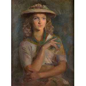 Antoni Michalak (1899 Kozłów Szlachecki - 1975 Kazimierz Dolny), Portrait of a woman, 1949.