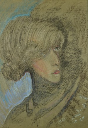 Stanisław Ignacy Witkiewicz (1885 Warszawa - 1939 Jeziory na Polesiu), Portret Felicji Turowskiej, 1931 r.