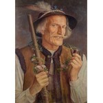 Anna Berent (1871-1944), Portret górala z fajką