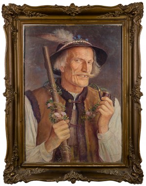 Anna Berent (1871-1944), Portret górala z fajką