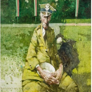 Jerzy Duda-Gracz (1941 Częstochowa - 2004 Łagów), Motif polonais - Dîner des héros, Image 1873, 1995.