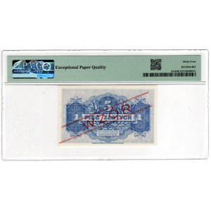 Londyn, 5 złotych 1939 - WZÓR - A 1234567 - PMG 64 EPQ