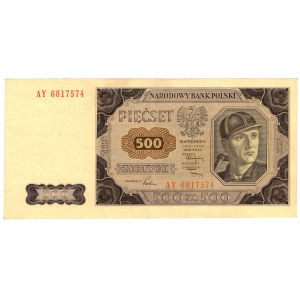 500 zloty 1948, series AY