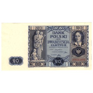 20 złotych 1936, seria AT