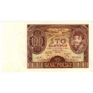 100 złotych 1934, seria BJ.