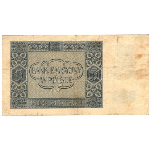 5 zloty 1940, series C - rarer