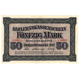 Kaunas, 50 marks 1918, series E