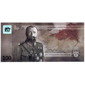 100 Crowns of the Polish Kingdom, 100th Anniversary of the Polish-Bolshevik War 1920 - in the issue folder