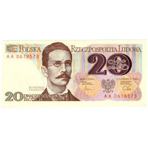 20 złotych 1982, seria AA